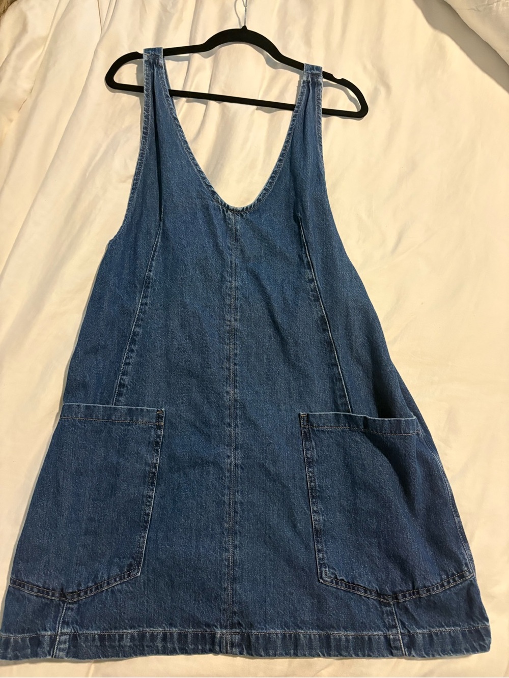 Free people denim dress size large